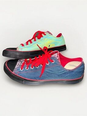 Rare Converse All Star Chuck Taylor Canvas Low Top Multi Color Size 10